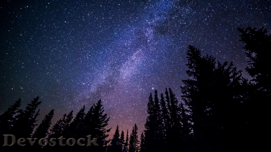 Devostock Milky Way Galaxy Night HD