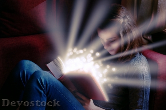 Devostock Beautiful Girl Book Light Scripture 4K.jpeg
