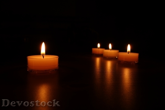 Devostock Candlelight Candles Romantic Liht 0 4K