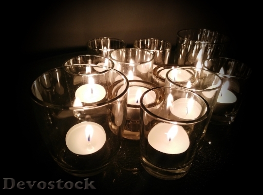 Devostock Candles Light EnvironmentFire 4K