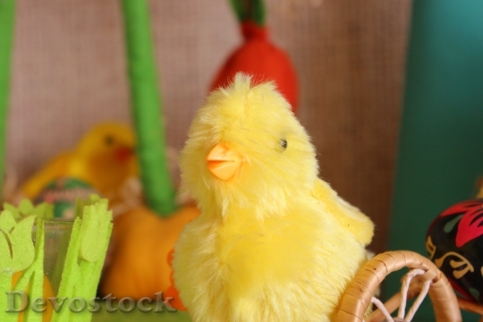 Devostock Chick Easter Christmas Ornaents 4K