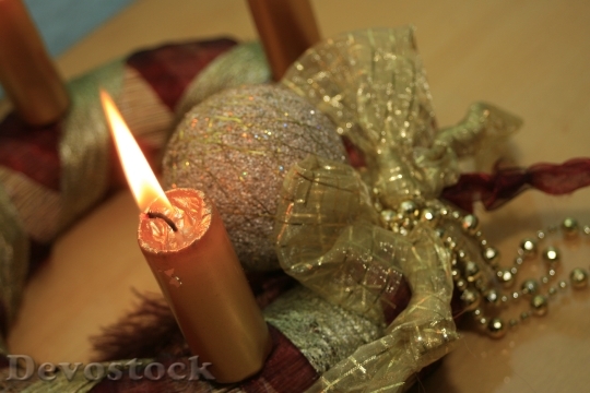 Devostock Christmas Candle Advent 56836 4K