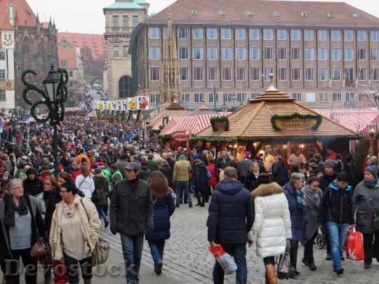 Devostock Christmas Market Nuremberg 50345 4K