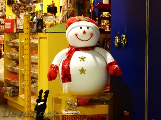 Devostock Christmas Snowman Christmas Snwman 4K