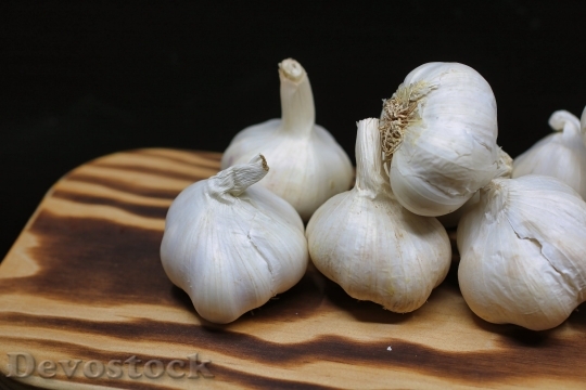 Devostock Food Tasty Garlic 4K