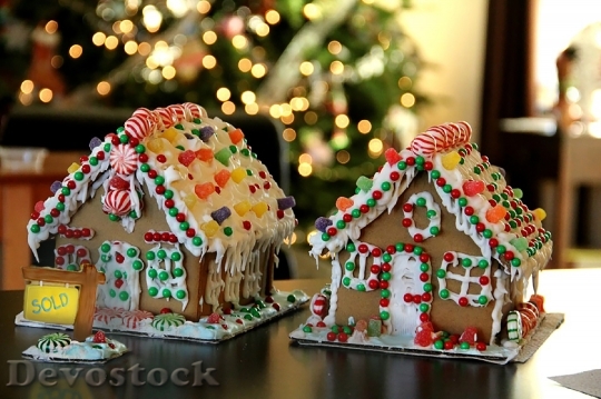 Devostock Gingerbread Holiday ChristmasHome 4K