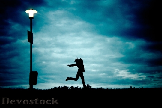 Devostock Girl At Night Running Cloud 68171 4K.jpeg