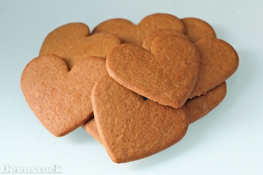 Devostock Heart Gingerbread Advent Chritmas 4K