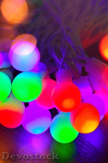 Devostock Lights Blur Colorful 100134 4K