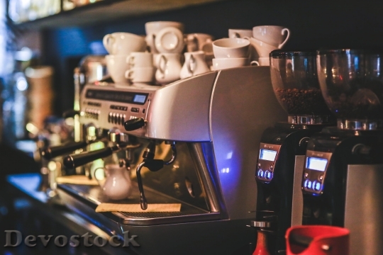 Devostock Restaurant Coffee Espresso Professional 4K