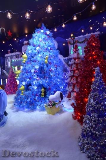 Devostock Snoopy Christmas Tree Hoiday 4K