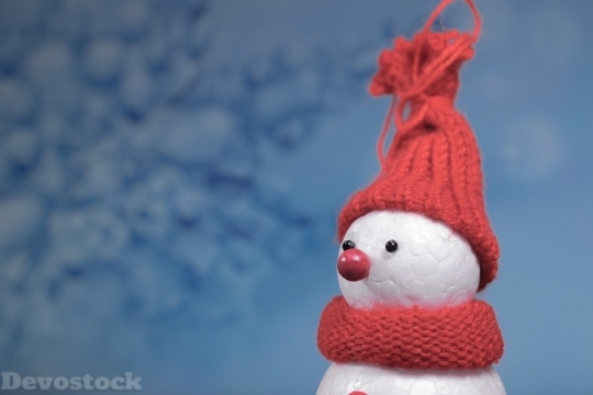 Devostock Snow Man Winter ap 3 4K