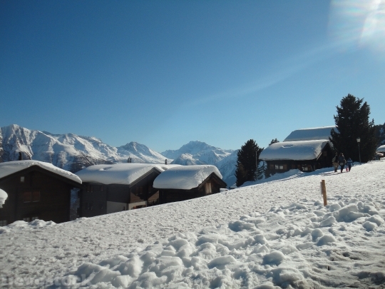 Devostock Snow Switzerland White Sttion 4K
