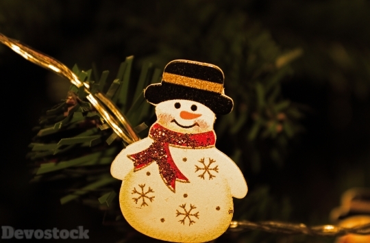 Devostock Snowman Decoration Ornament 65024 4K