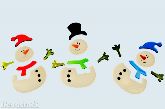 Devostock Snowman Snowmen Decorations Coor 0 4K