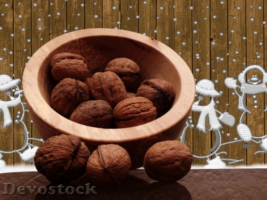 Devostock Walnuts Christmas Advent Winter 0 4K