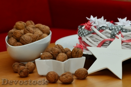 Devostock Walnuts Nuts Christmas 108511 4K