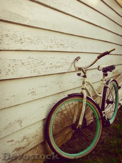 Devostock Wood Wall Bike 17028 4K