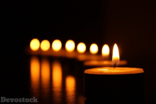 Devostock Candles Light Hope 4K