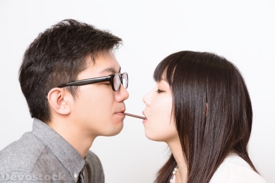 Devostock Couples Love Faces Mouth 4k