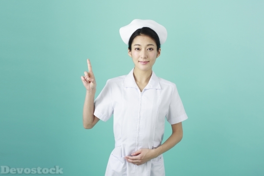 Devostock Girl Nurse Hands Expressions  One 4k