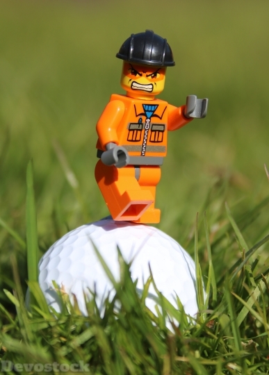 Devostock Golf Golf Ball Angry 0 4K