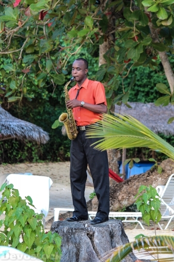 Devostock Jamaica Saxophone Music Beach 4K