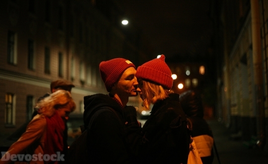 Devostock Lights Couples Kiss Love 4K.jpeg
