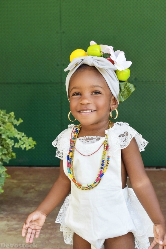 Devostock Little Girl Adorable Beautiful Beauty African 4K
