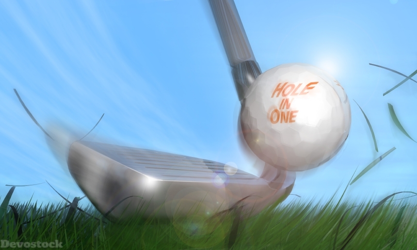 Devostock Nature Blur Golf Sport Fast Shooting Ball 4k