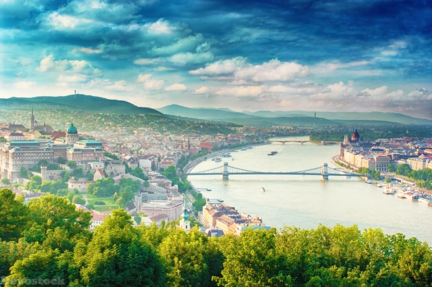 Devostock Nature Rivers Bridges Hungary Budapest Dunai City 4k