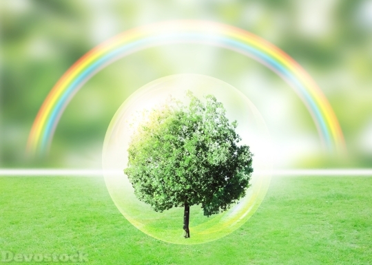 Devostock Stunning Nature Protectoion Design Rainbow Care 4k