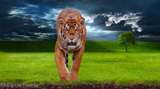 Devostock Tiger Predator Animal Wildlife 4K
