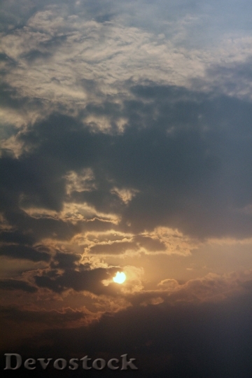 Devostock Sunset Clouds Cloudscape Sky