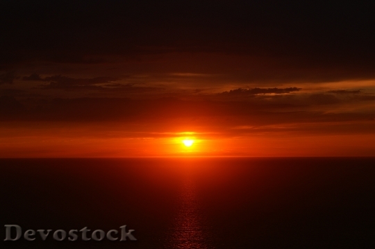 Devostock Sunset Ocean Horizon 944772
