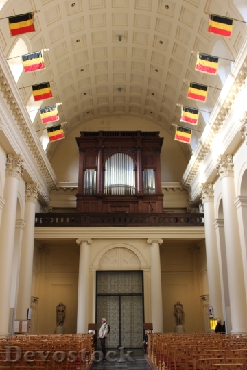 Devostock Belgium Flag Church Religion