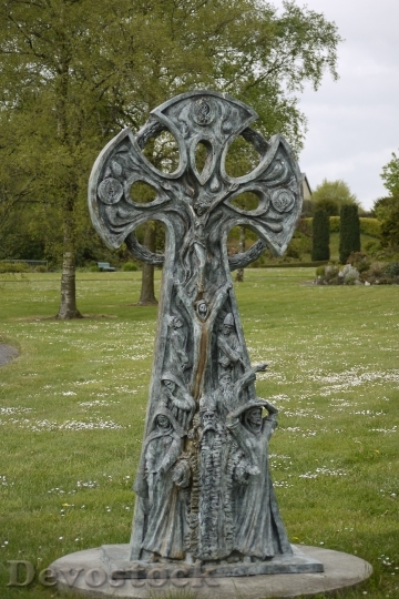 Devostock Celtic Cross Religion Irish
