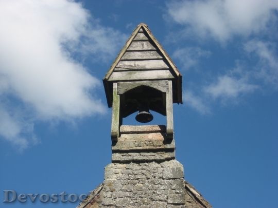 Devostock Church Bell Blue Sky