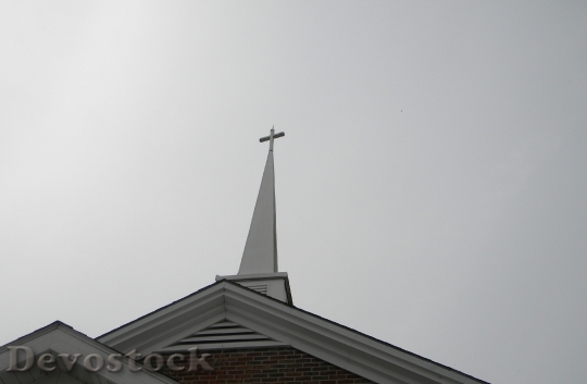 Devostock Church Steeple Cross Architecture