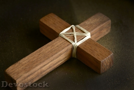 Devostock Cross Wooden Religion Faith