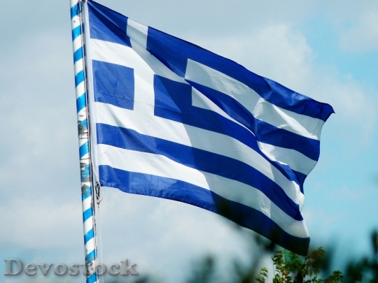 Devostock Flag Greece Greek Europe