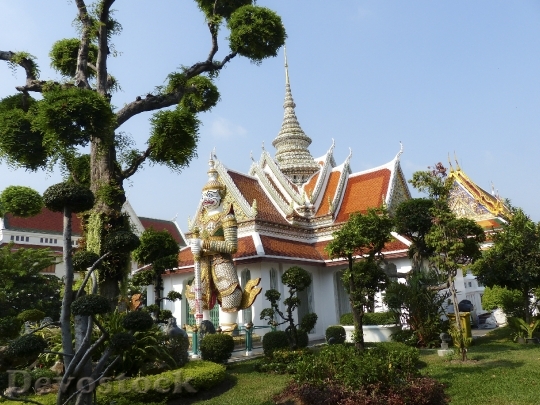 Devostock Garden Temple Wat Arunrajwararam