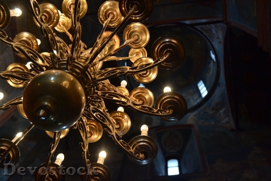 Devostock Gold Ceiling Orthodox Cathedral