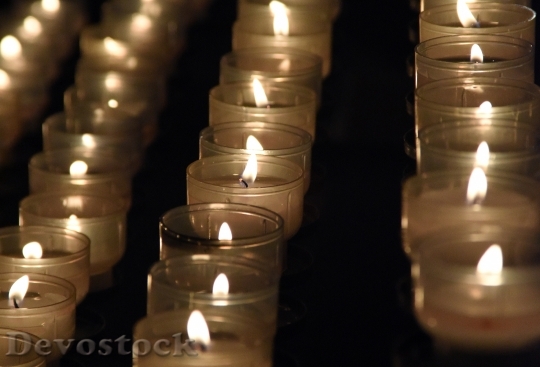Devostock Light Church Wishes Flame
