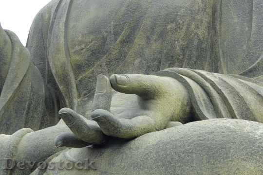 Devostock Meditation Buddha Hand Religion