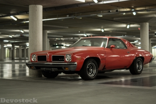 Devostock Muscle Car American Red
