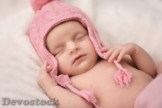 Devostock Newborn Baby Girl Pink