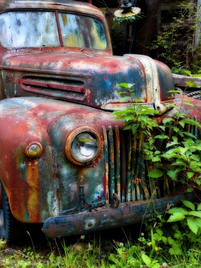 Devostock Old Rusty Car Truck