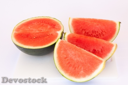 Devostock Watermelon Melon Juicy Fruit 1