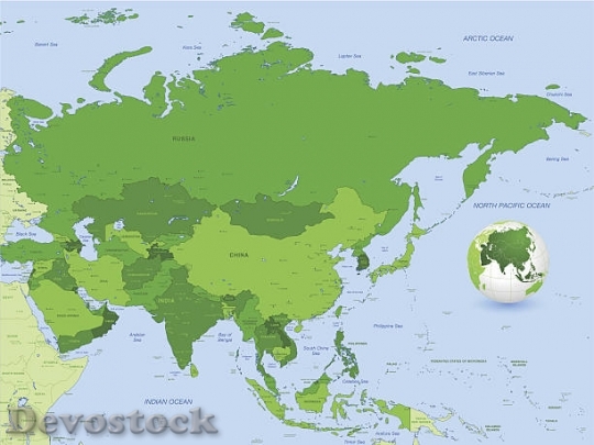 Devostock full-asia-vector-green-map-set-vector-id185972844@$1